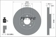 Bremsscheibe TEXTAR 92261503