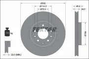 Bremsscheibe Vorderachse TEXTAR 92261503