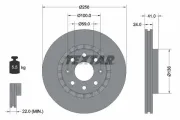 Bremsscheibe Vorderachse TEXTAR 92263303