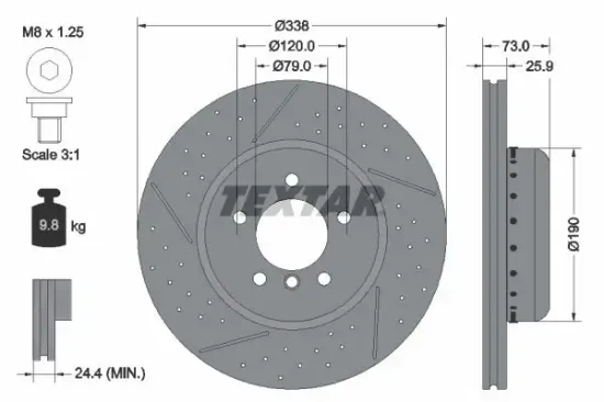 Bremsscheibe TEXTAR 92266925 Bild Bremsscheibe TEXTAR 92266925