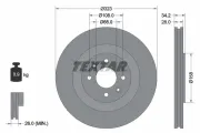 Bremsscheibe Vorderachse TEXTAR 92267103