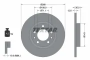 Bremsscheibe Hinterachse TEXTAR 92268003