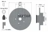 Bremsscheibe Hinterachse TEXTAR 92268903
