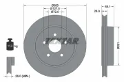 Bremsscheibe Hinterachse TEXTAR 92269803