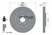 Bremsscheibe Vorderachse TEXTAR 92271203