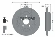 Bremsscheibe Hinterachse TEXTAR 92273403