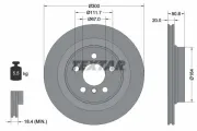 Bremsscheibe Hinterachse TEXTAR 92274503