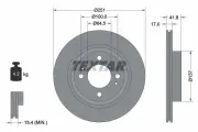 Bremsscheibe Vorderachse TEXTAR 92278003