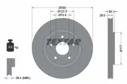 Bremsscheibe Vorderachse TEXTAR 92278905