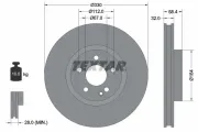 Bremsscheibe Vorderachse TEXTAR 92279405