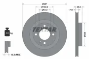 Bremsscheibe Vorderachse TEXTAR 92282503