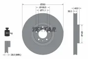 Bremsscheibe Vorderachse TEXTAR 92283403