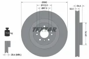 Bremsscheibe Vorderachse TEXTAR 92284205