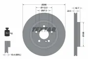Bremsscheibe Hinterachse TEXTAR 92286903