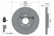 Bremsscheibe Hinterachse TEXTAR 92287103