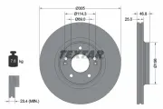 Bremsscheibe Vorderachse TEXTAR 92292205