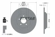 Bremsscheibe Hinterachse TEXTAR 92292403