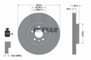 Bremsscheibe TEXTAR 92293205