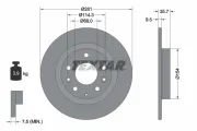 Bremsscheibe Hinterachse TEXTAR 92293703