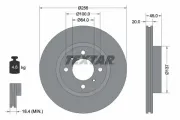 Bremsscheibe Vorderachse TEXTAR 92294403