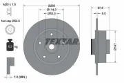 Bremsscheibe Hinterachse TEXTAR 92295203