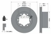 Bremsscheibe Hinterachse TEXTAR 92295303