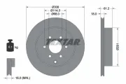 Bremsscheibe Hinterachse TEXTAR 92296403