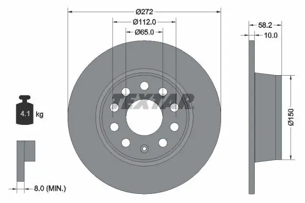 Bremsscheibe TEXTAR 92300003