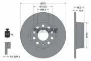 Bremsscheibe Hinterachse TEXTAR 92300003