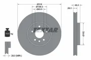 Bremsscheibe TEXTAR 92300605