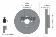 Bremsscheibe Vorderachse TEXTAR 92300903