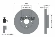 Bremsscheibe Vorderachse TEXTAR 92300903