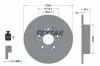 Bremsscheibe Hinterachse TEXTAR 92301603