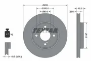 Bremsscheibe TEXTAR 92303703