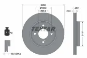 Bremsscheibe Vorderachse TEXTAR 92303703