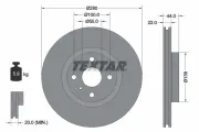 Bremsscheibe Vorderachse TEXTAR 92304205