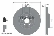 Bremsscheibe Vorderachse TEXTAR 92306005