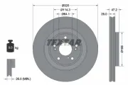 Bremsscheibe Vorderachse TEXTAR 92306203