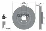 Bremsscheibe Vorderachse TEXTAR 92306503