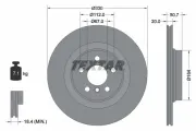 Bremsscheibe Hinterachse TEXTAR 92306805