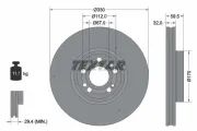 Bremsscheibe TEXTAR 92307105