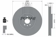 Bremsscheibe Vorderachse TEXTAR 92308105