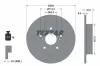 Bremsscheibe Hinterachse TEXTAR 92308303