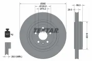 Bremsscheibe Hinterachse TEXTAR 92313803