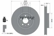 Bremsscheibe Vorderachse TEXTAR 92313905