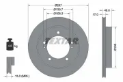 Bremsscheibe TEXTAR 92314103