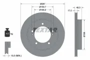 Bremsscheibe Vorderachse TEXTAR 92314103