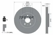 Bremsscheibe Vorderachse TEXTAR 92314505