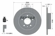 Bremsscheibe Hinterachse TEXTAR 92314603