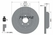 Bremsscheibe Hinterachse TEXTAR 92314905